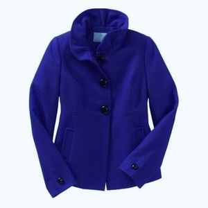 OLD‎ NAVY Wool Blend Ruffle Collar Coat -
Royal Blue